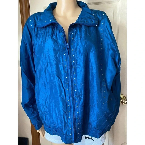 Vintage Rhoda Lynne 100% Silk Jacket Women Size M - Picture 6 of 6